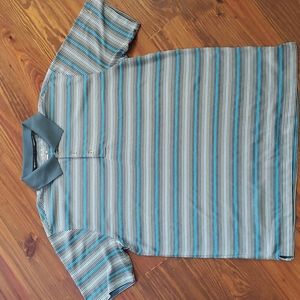 Nike Golf Polo Medium Gray and Blue